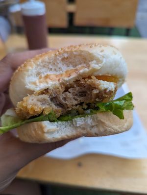 Seitan burger at Burgershack in Phnom Penh