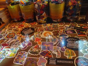 Decor. Lego and games to play...... at Burgershack in Phnom Penh