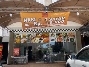 Front look at Govinda's Vegetarian Restaurant in Denpasar