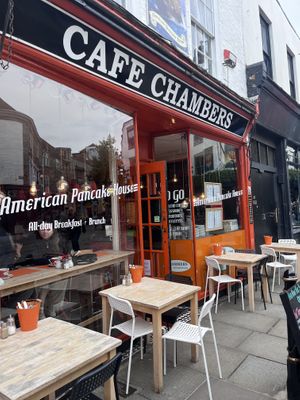   at Cafe Chambers in Canterbury