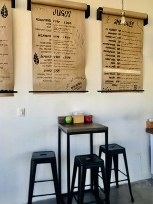 Inside of the restaurant  at DETOX in Hermosillo