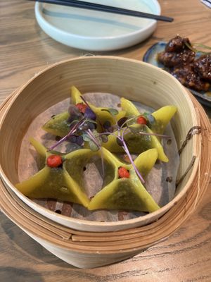 Mushroom dumplings  at east in Auckland
