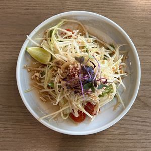 Papaya salad #Veganuary at east in Auckland