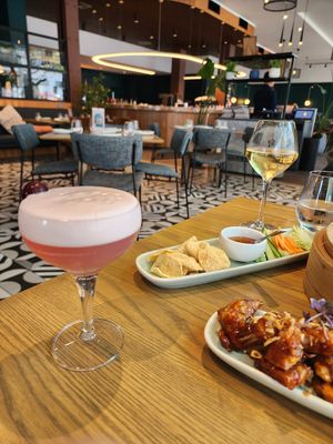 Wine and mocktail at east in Auckland