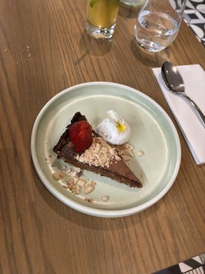 Salted caramel tart  at east in Auckland
