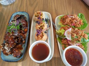 Set menu starters at east in Auckland