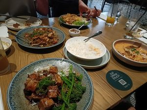 An amazing banquet enjoyed by vegan's and omnivores at east in Auckland