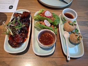 Starters from the 
'Trust the chef' menu - March 2025
 at east in Auckland