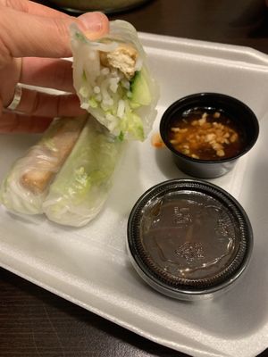 Vegetarian fresh rolls  at Pho Lena in Anchorage