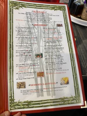 Page 2 at Pho Lena in Anchorage