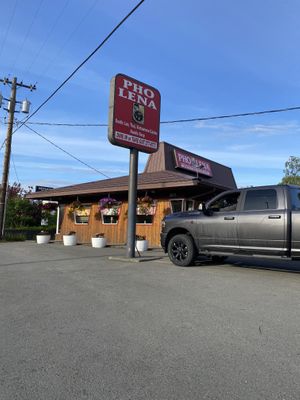 Storefront from street  at Pho Lena in Anchorage