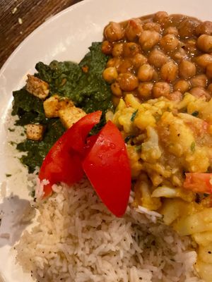 Thali Plate (Indian cuisine) at Sky Cafe in South San Francisco