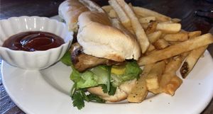 Teriyaki Marinade Bahn Mi (That Marinade kicks major ass, cause WOW beautiful) at Sky Cafe in South San Francisco