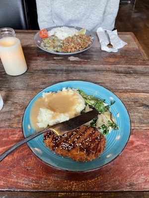 “Chicken” katsu! at Sky Cafe in South San Francisco