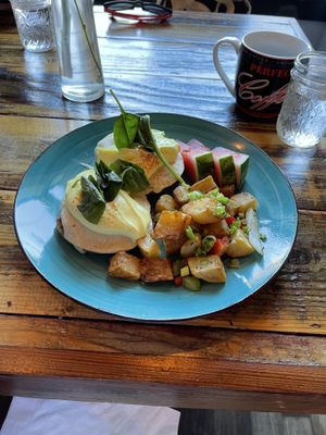 Eggs Benedict   at Sky Cafe in South San Francisco