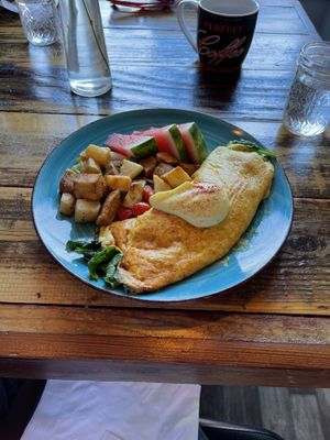 Spinach & Cheese Omelette   at Sky Cafe in South San Francisco