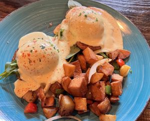 Benedict with Yo Egg  at Sky Cafe in South San Francisco