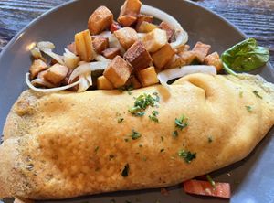 American omelette  at Sky Cafe in South San Francisco