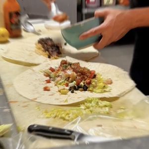 Wet and Regular Burrito  at Sky Cafe in South San Francisco