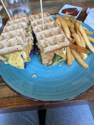 Southern chicken sandwichh  at Sky Cafe in South San Francisco