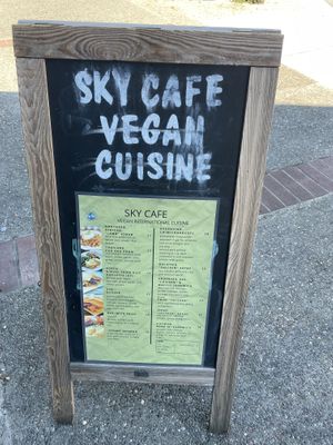 Menu  at Sky Cafe in South San Francisco