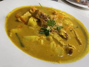 Vegan Tofu Curry (served with rice or bread)  at Bakery 127 in Pakenham