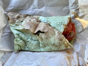 Poorly made wrap... at Supernatural Eatery in Townsville