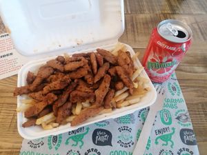 Doner Kebab & Chips at What The Pitta in Manchester