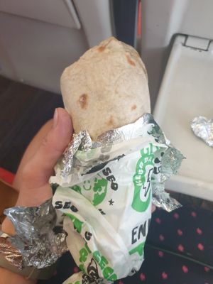 Doner kebab take away at What The Pitta in Manchester