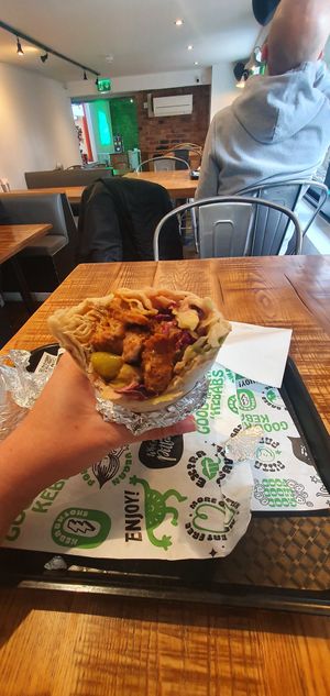 Vegan doner at What The Pitta in Manchester