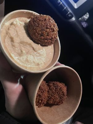 Hummus and Falafel   at What The Pitta in Manchester