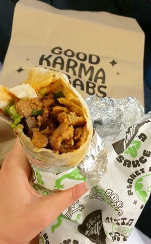 Döner kebab at What The Pitta in Manchester