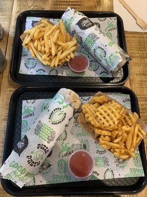 Döner Kebab & Fries at What The Pitta in Manchester