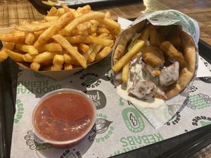 ‘Chicken’ pitta   at What The Pitta in Manchester