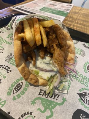 Doner gyros (but closer)  at What The Pitta in Manchester