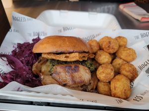 Hogless meal at The Hogless Roast in East London