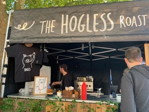 Market stall   at The Hogless Roast in East London