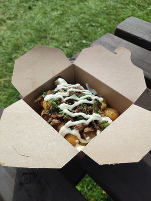 Beef brisket at The Hogless Roast in East London