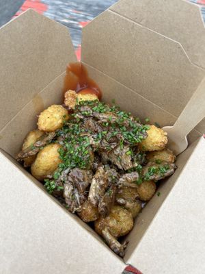 Hash tots  at The Hogless Roast in East London