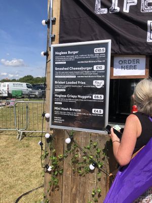 Menu  at The Hogless Roast in East London