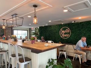 Indoor seating  at Smith House in Marco Island