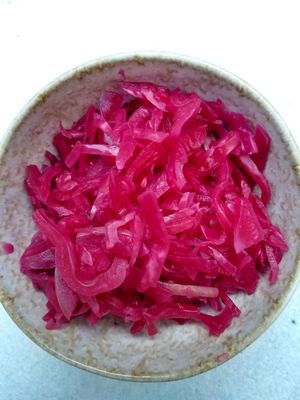House pickle - sauerkraut at SITE x supernature in East London