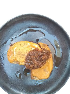 Seconds of rarebit 😉 at SITE x supernature in East London