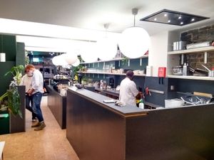 Open kitchen at SITE x supernature in East London