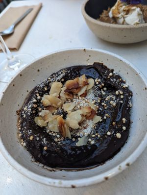 Chocolate mousse desert at SITE x supernature in East London