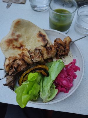 Mushroom Kebab at SITE x supernature in East London