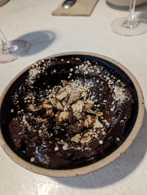 Chocolate mousse at SITE x supernature in East London