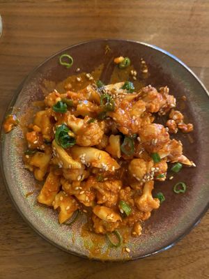 Cauliflower kimchi-AMAZING-already ate some before I took the picture.. at Minty Z in Coconut Grove