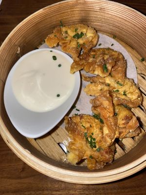 Cuban corn wontons  at Minty Z in Coconut Grove