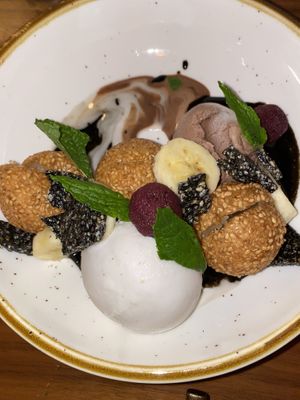 Sesame bubble sundae. Sooooooo yummy  at Minty Z in Coconut Grove